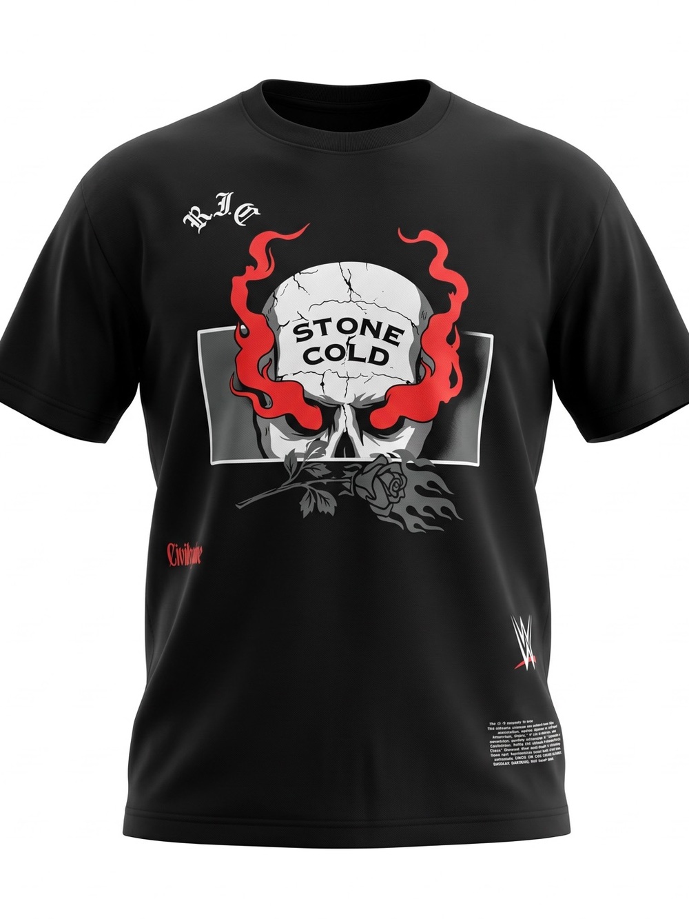 Civil Regime x WWE Stone Cold No Trust American Classic Oversized Tee